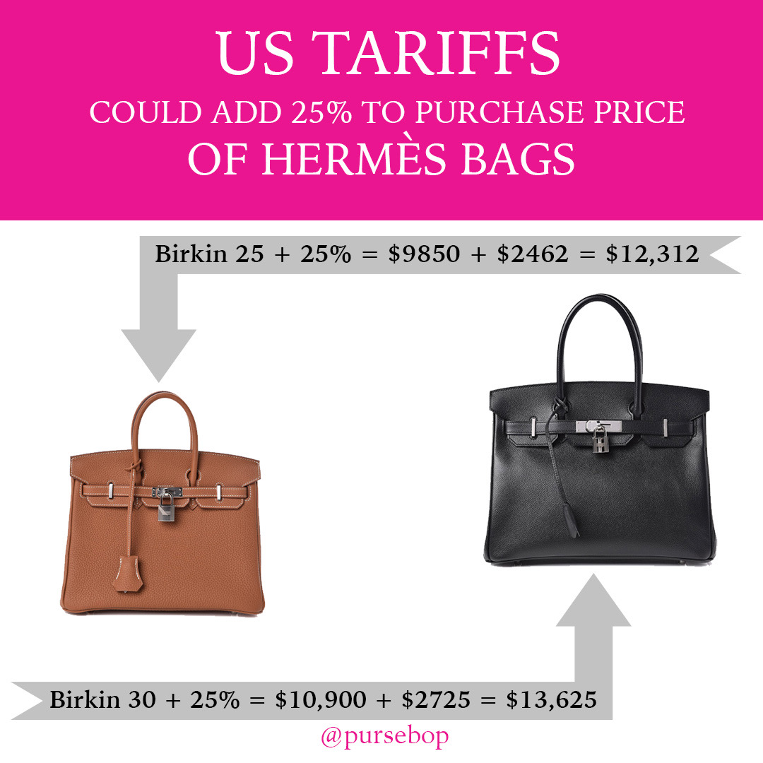 US Tariff Threat Looms Over Hermès and Chanel Bags - PurseBop
