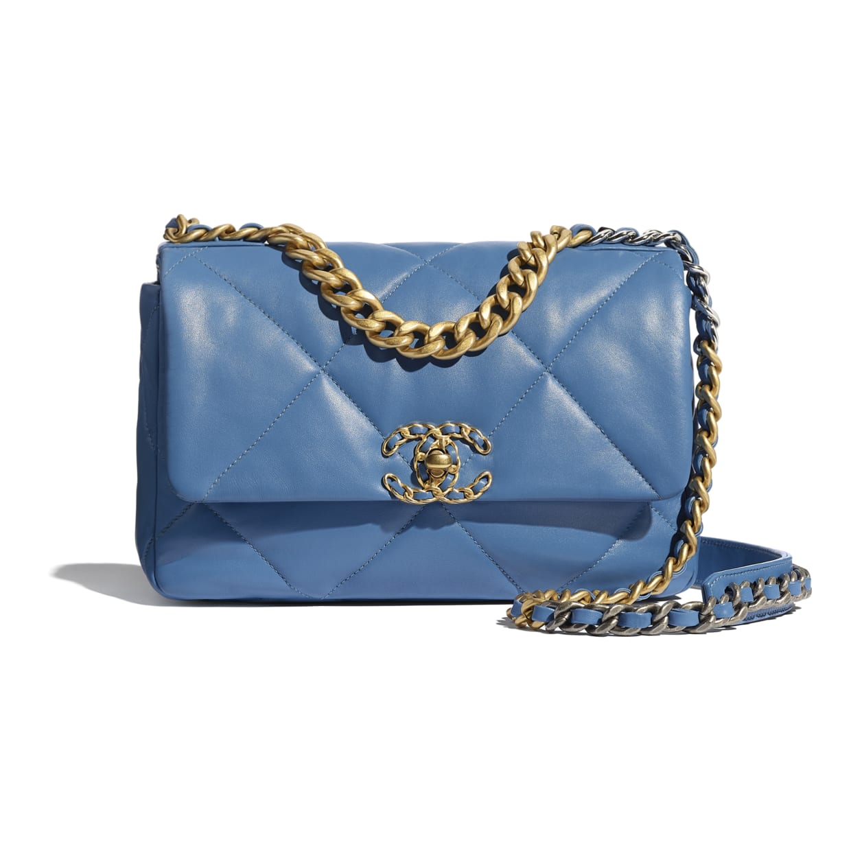 Chanel 19 Large Flap Bag C1161-blue