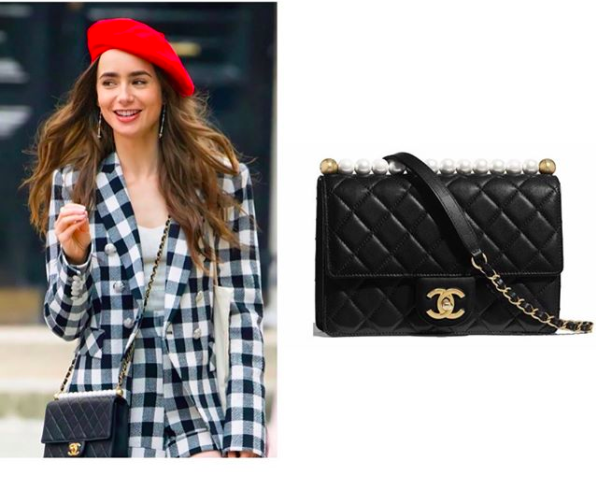 Emily in Paris: Season 1 Episode 4 Emily's Flap Bag with Small Purse