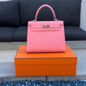 My First Kelly 25 Sellier hermes rose confett epsomi