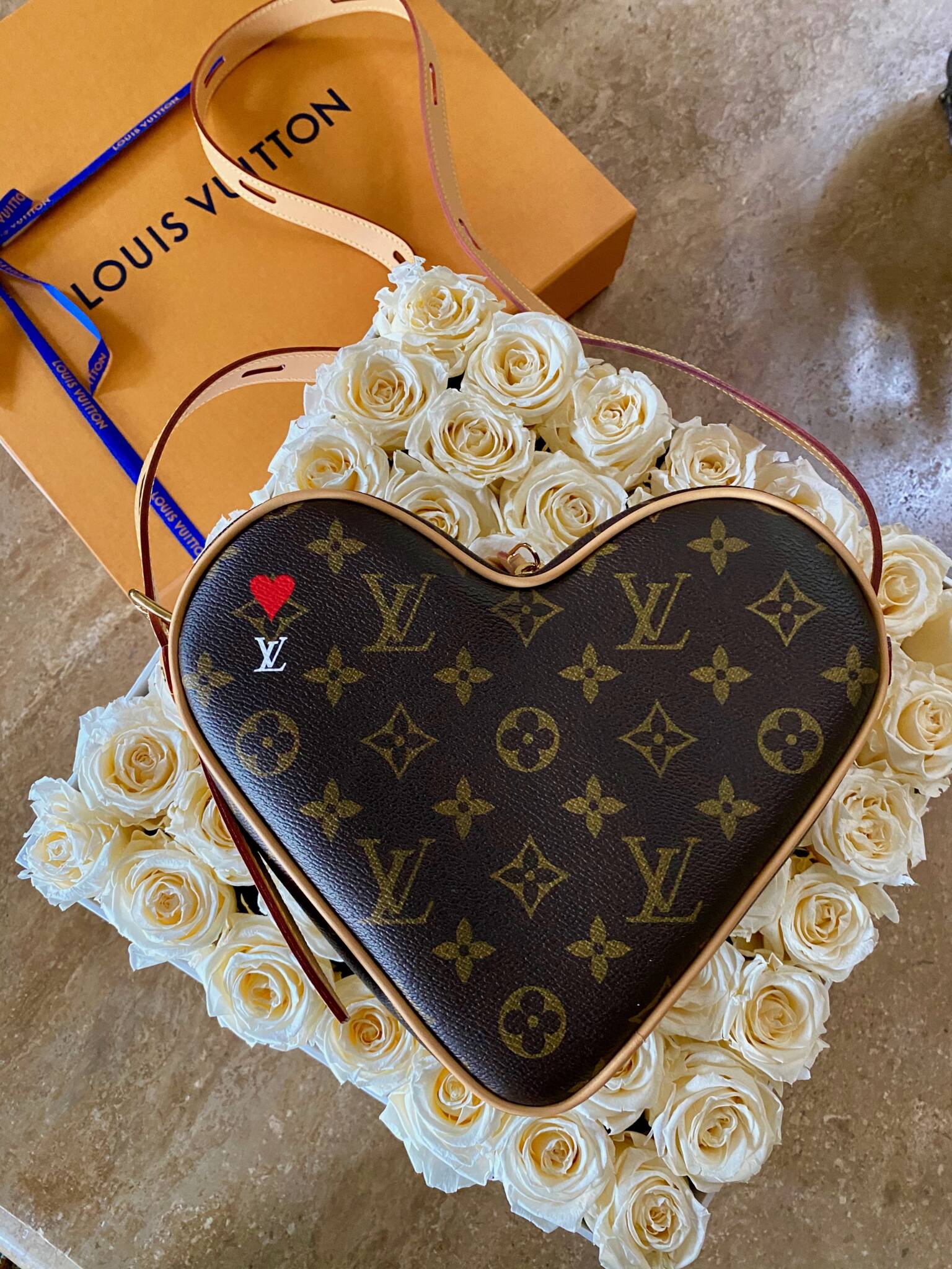 Louis Vuitton Brown, Pattern Print Monogram Game on Coeur PM