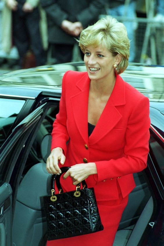 Lady Diana With Lady Dior Bag