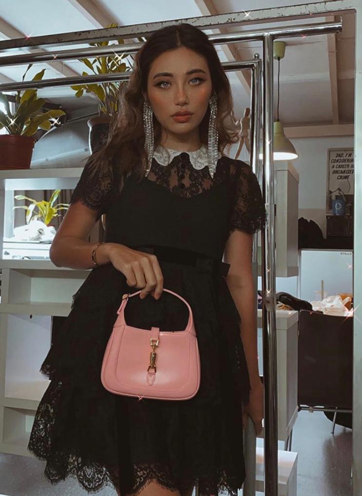 Jackie 1961 medium shoulder bag in Black Leather