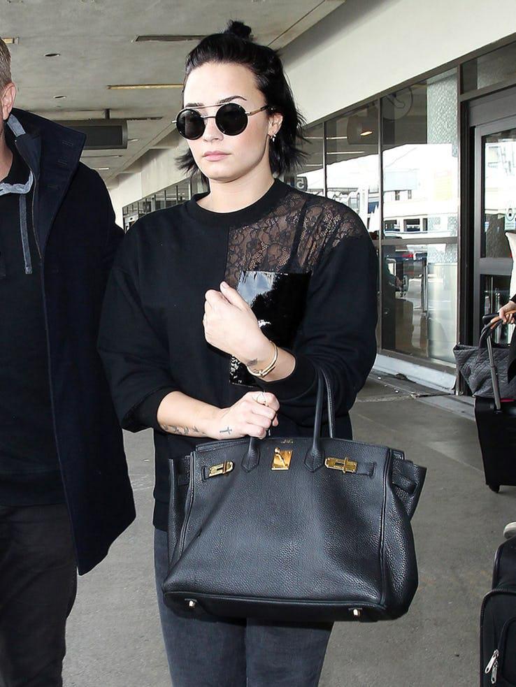 Demi Lovato with Birkin 35