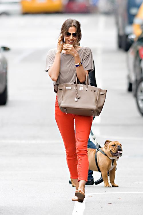 Irina Shayk with Birkin 35