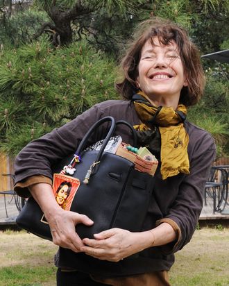 Jane Birkin with the Birkin