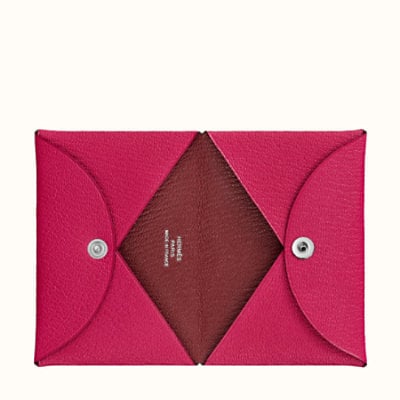 Hermes, Bags, Calvi Card Holder Evercolor Beton