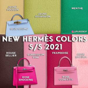 hermes bag pink color