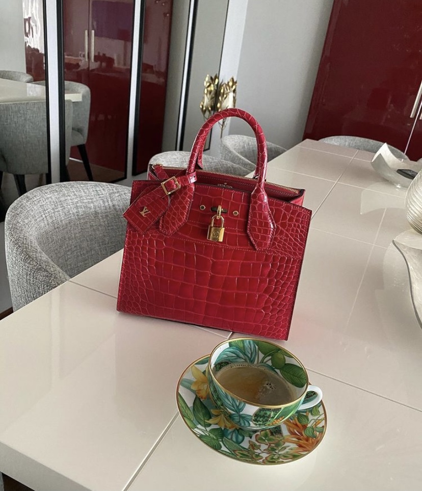 Hard To Find Brand New w/Box Louis Vuitton Red Exotic Snakeskin