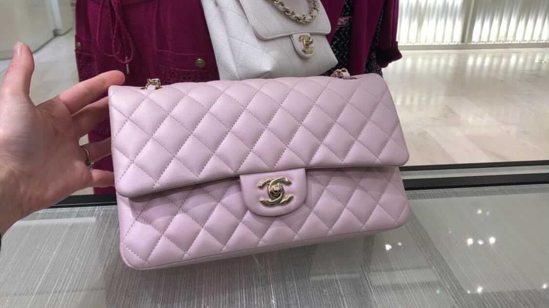 Chanel 21S light pink iridescent
