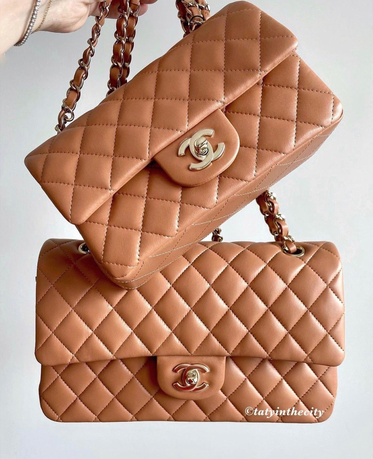 The Chanel Caramel Classic Flap from 22S - PurseBop