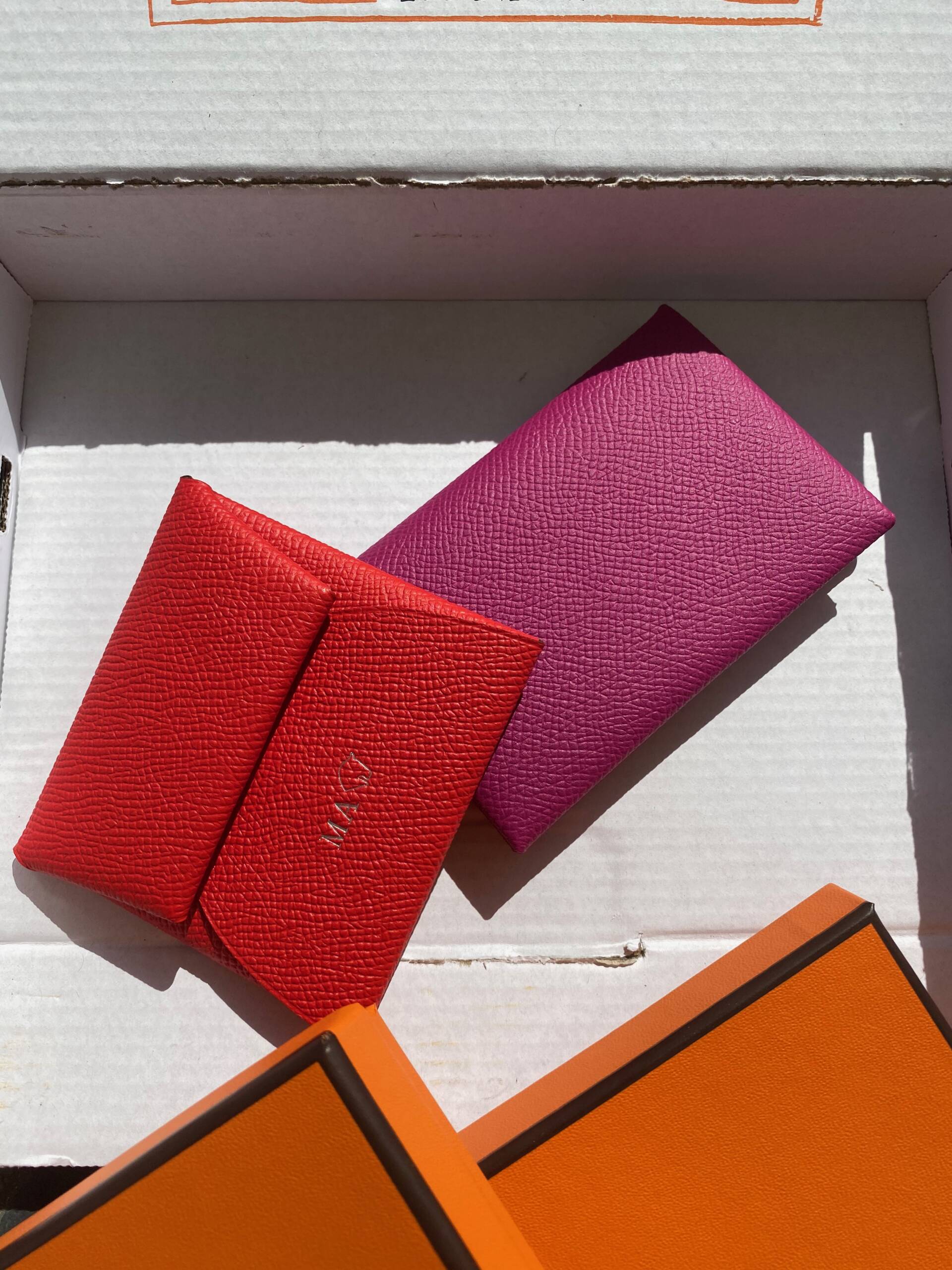 HERMES CALVI DUO REVEAL  VS HERMES CALVI CARD HOLDER 