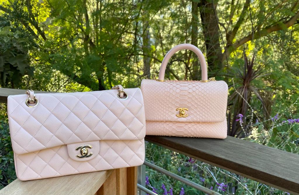 blush pink chanel bag