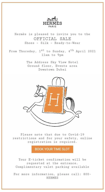 hermes private sale invitation｜TikTok Search