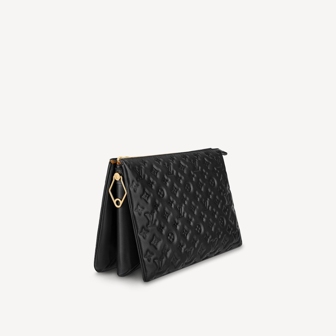 Louis Vuitton Coussin Pouch Mini Black Leather