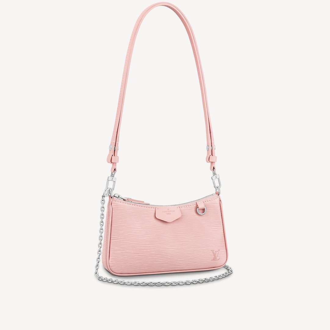 white and pink lv bag