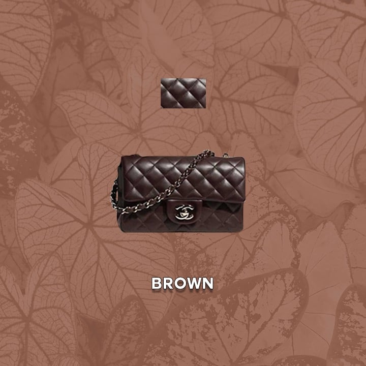 Chanel Classic Flap Colors for 21A dark Brown 