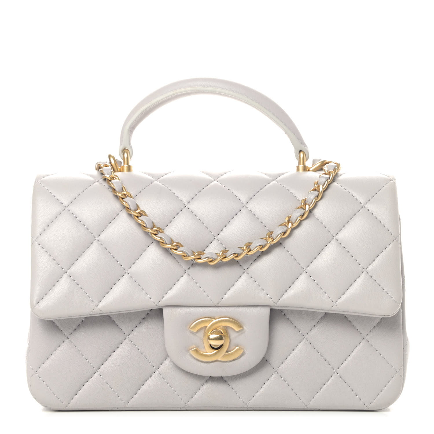 chanel mini flap with top handle
