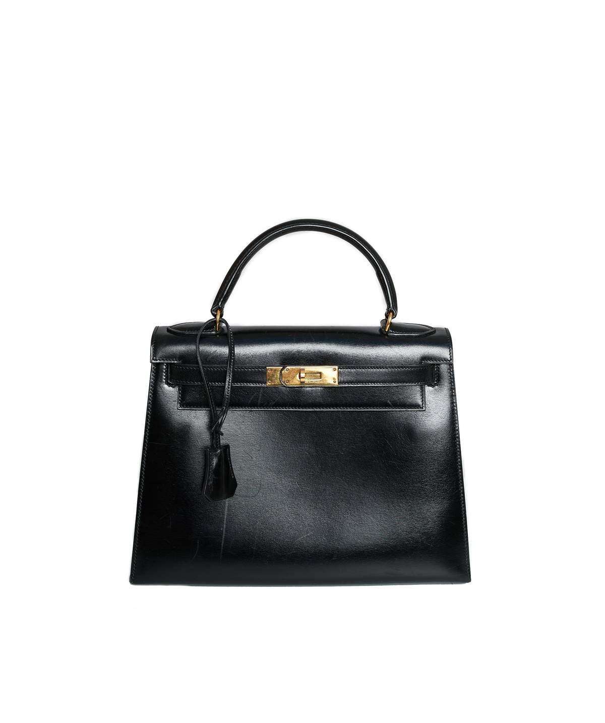 Hermès Kelly 28 special order Etoupe GHW Black Inside