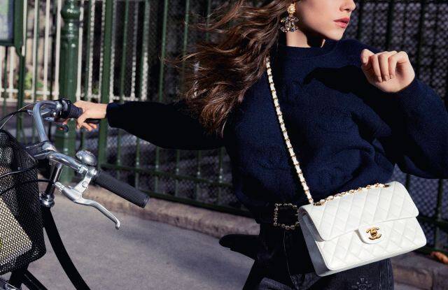 chanel bags white color
