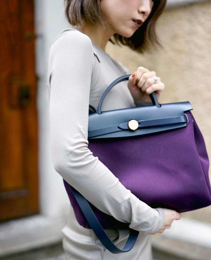 hermes herbag street style