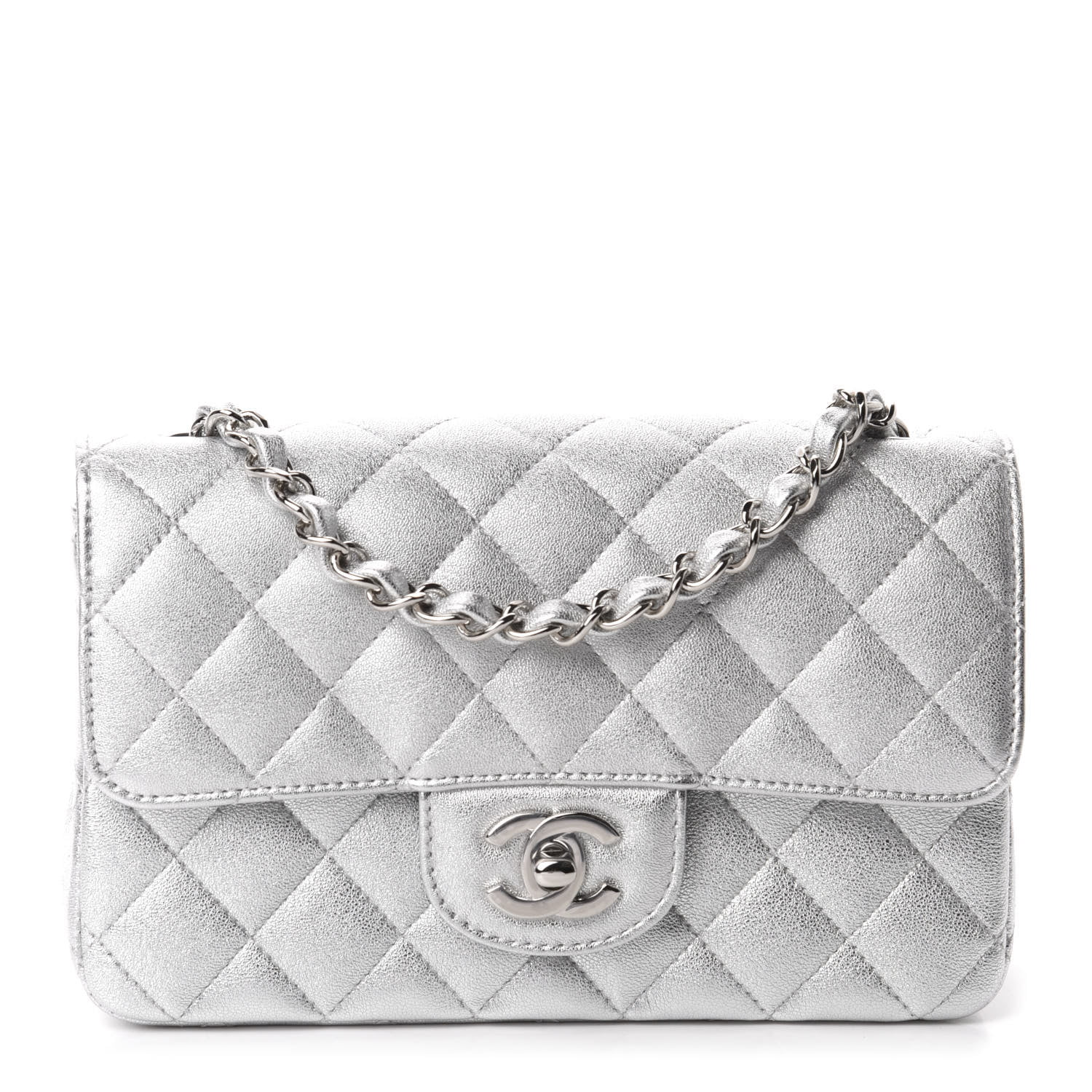 Chanel Black Quilted Caviar Classic Mini Chain Belt Bag