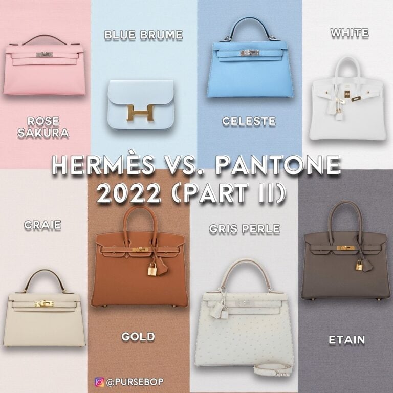 Pantone's Take on Hermès Colors 2022 PurseBop
