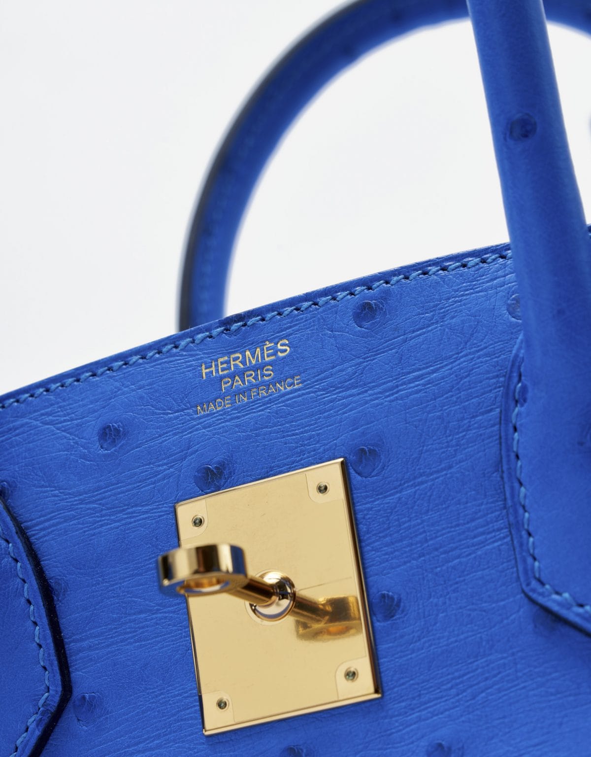 HERMES Madame Calfskin Birkin Sellier 30 Deep Blue 1285220