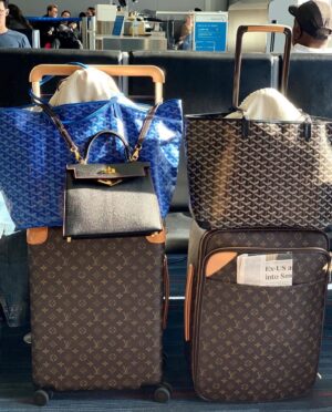 goyard trolley bag price