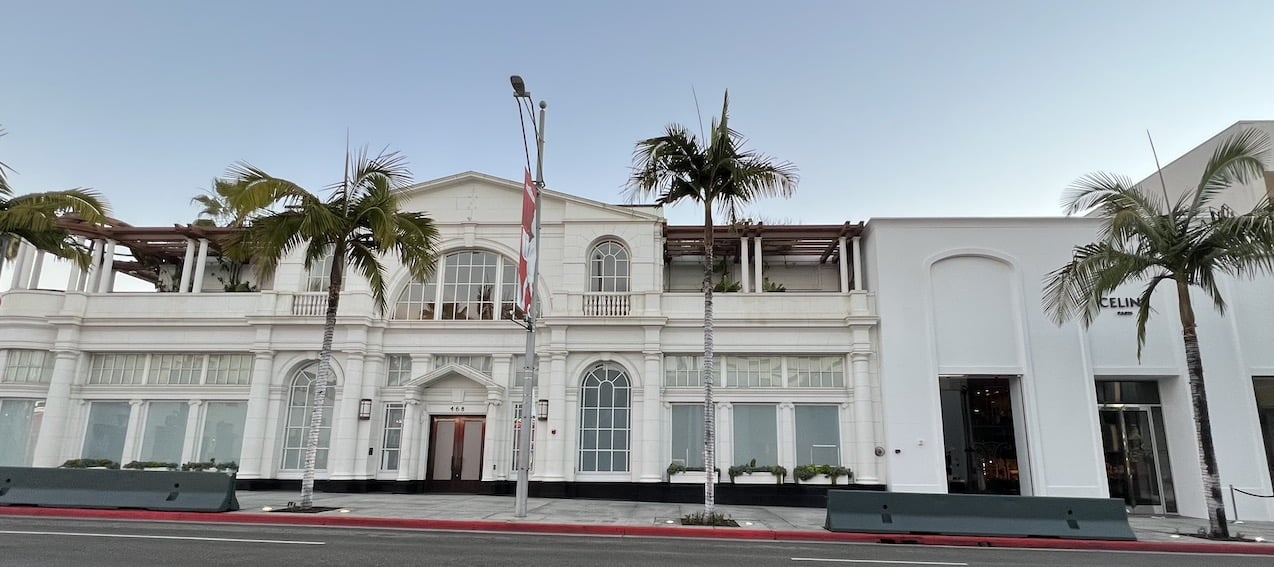 Louis Vuitton's Flagship Store At The Corner Of Rodeo Drive And