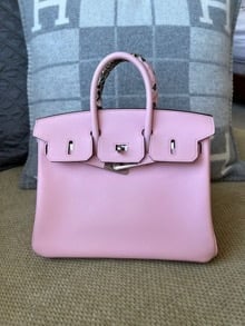 Hermes Kelly 28 Bag 3q Rose Sakura Togo PHW