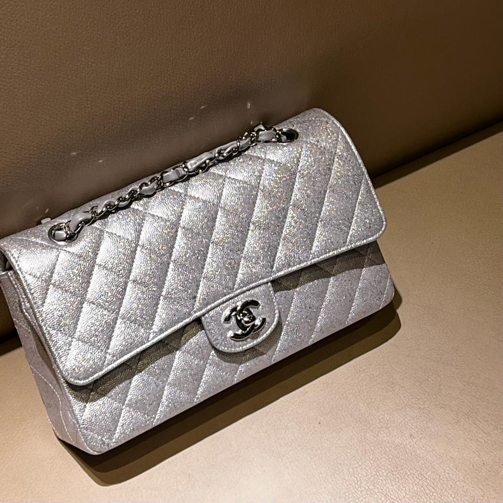 Chanel Classic Reveal: Is it Shimmer Gray or Silver? - PurseBop