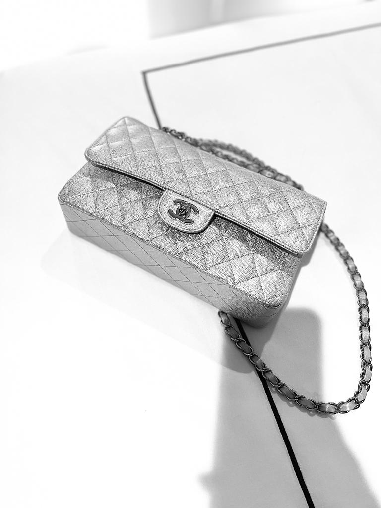 Chanel Classic Reveal: Is it Shimmer Gray or Silver? - PurseBop