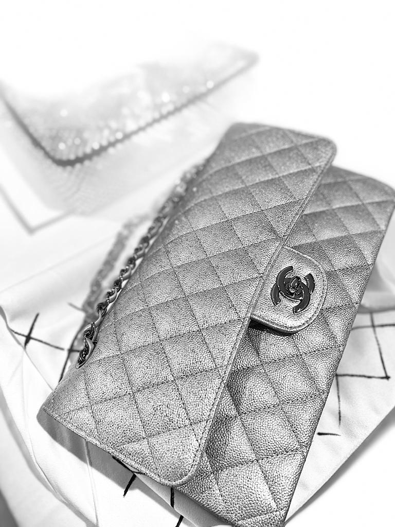 Chanel Classic Reveal: Is it Shimmer Gray or Silver? - PurseBop