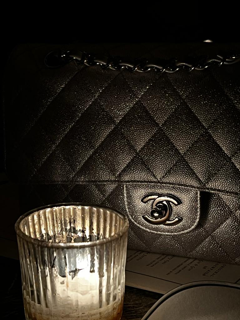 Chanel Classic Reveal: Is it Shimmer Gray or Silver? - PurseBop