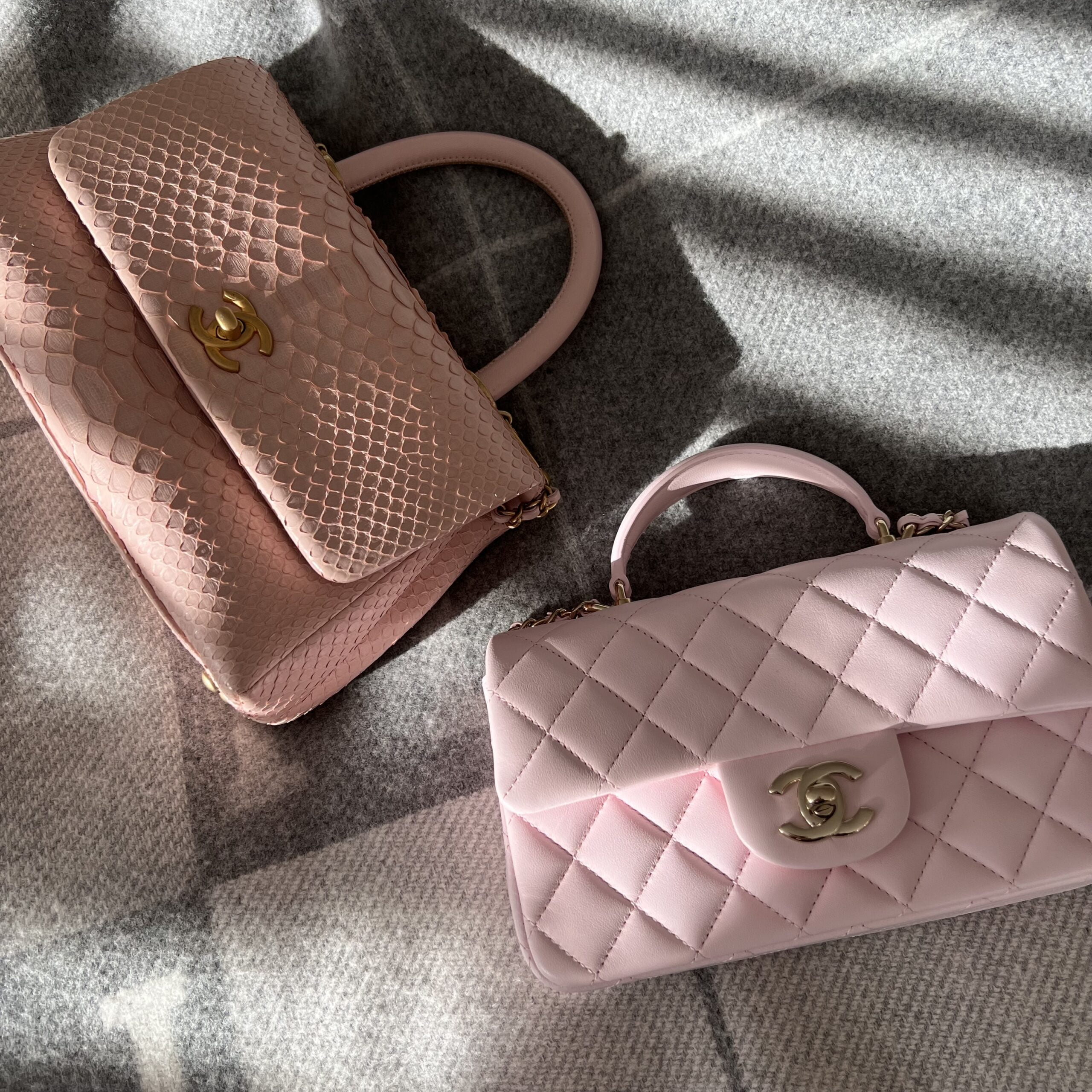 coco chanel pink purse bag
