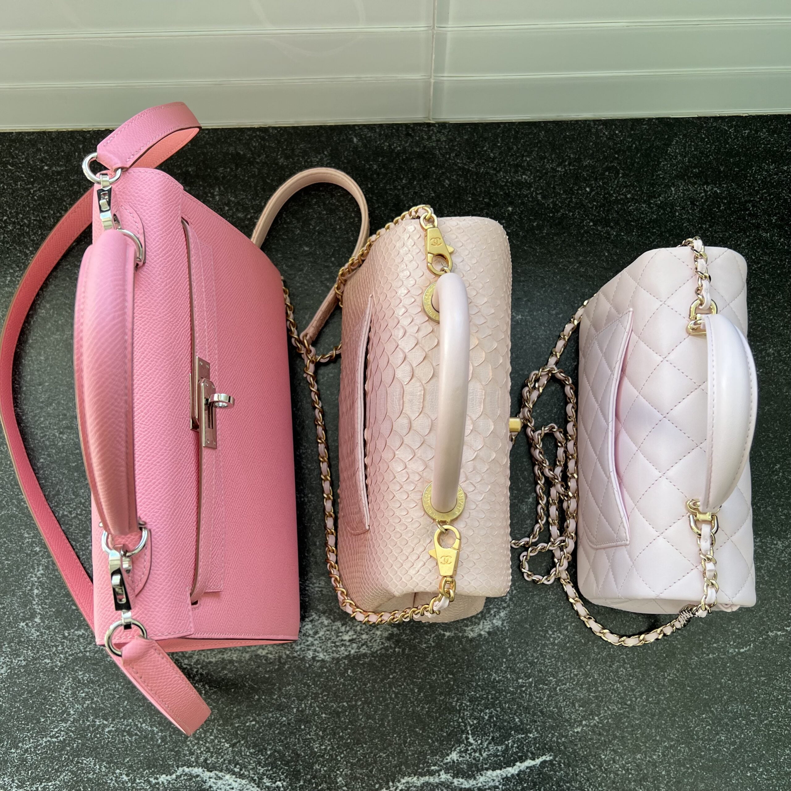 🌸 [Full Set]🌸 Chanel 22C Classic Flap Small- Pink (not 22P/22S