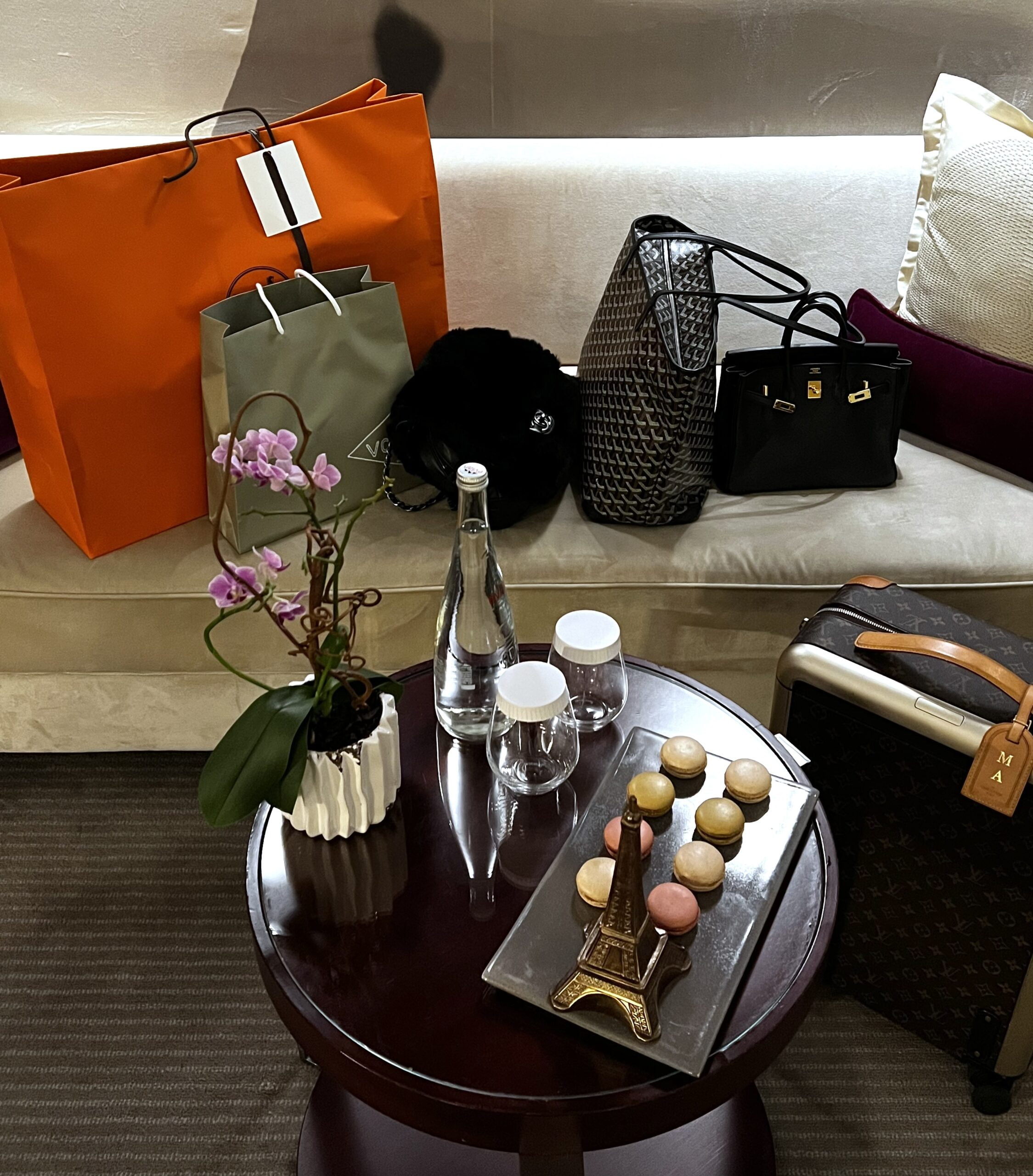 Luxury Brand Shopping Gift Paper Bag Set Hermes Louis Vuitton