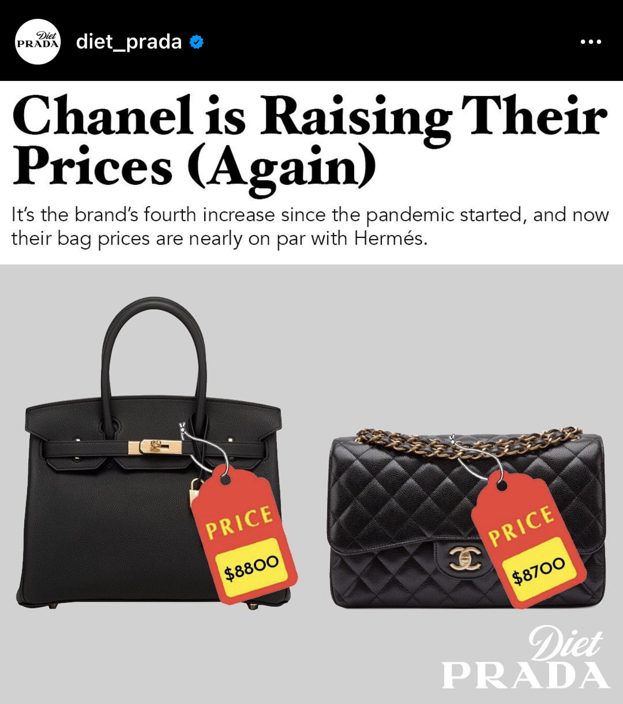 Breaking News: Chanel Price Increase 2023 - PurseBop