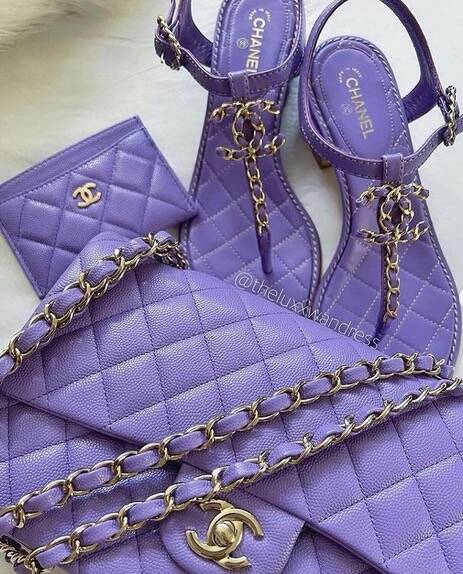 purple chanel bag classic flap｜TikTok Search