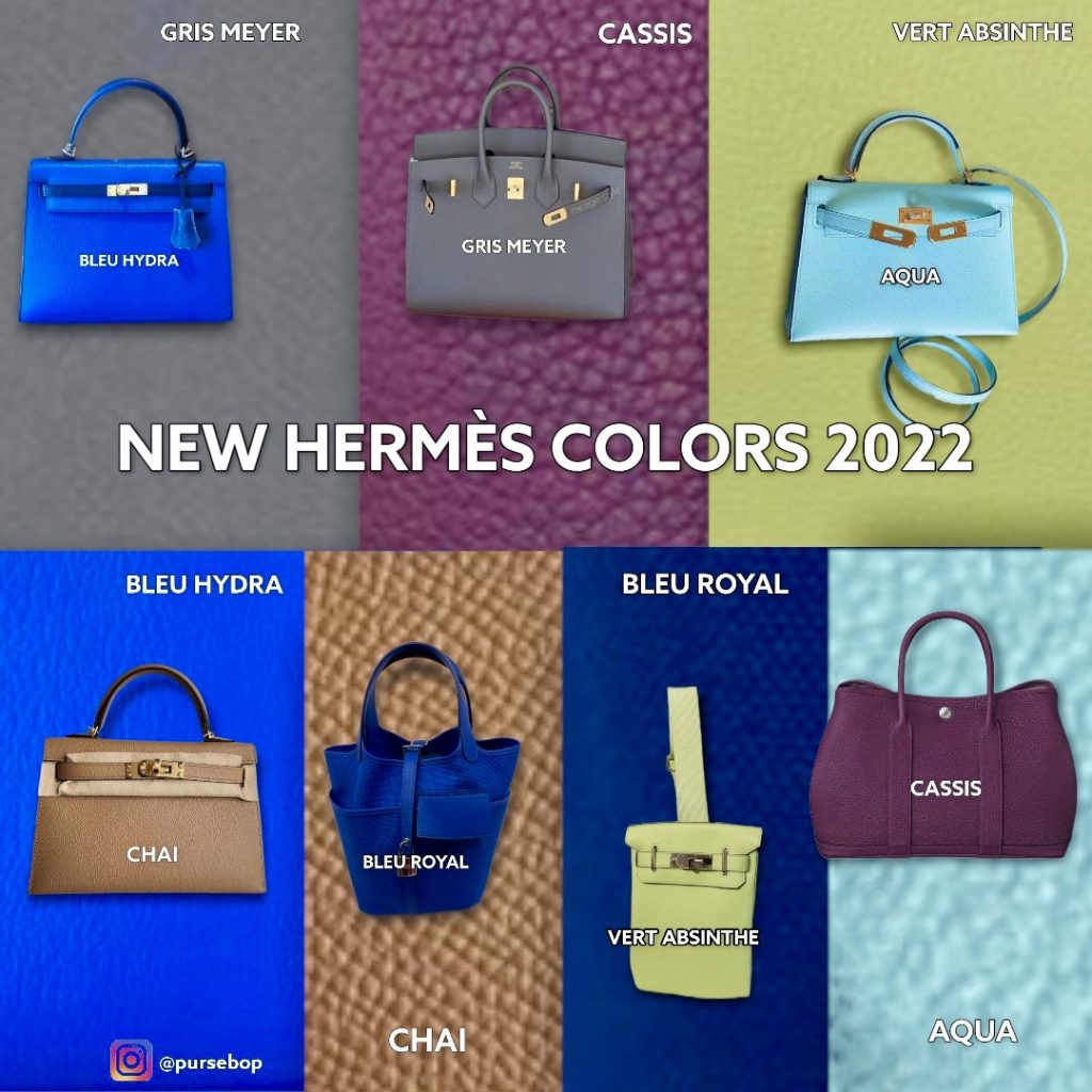 Updated New Hermès Colors 2022 PurseBop