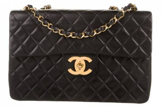 Chanel Maxi Classic Flap Bag - Gold Patent Leather Gold Hardware For Sale  at 1stDibs