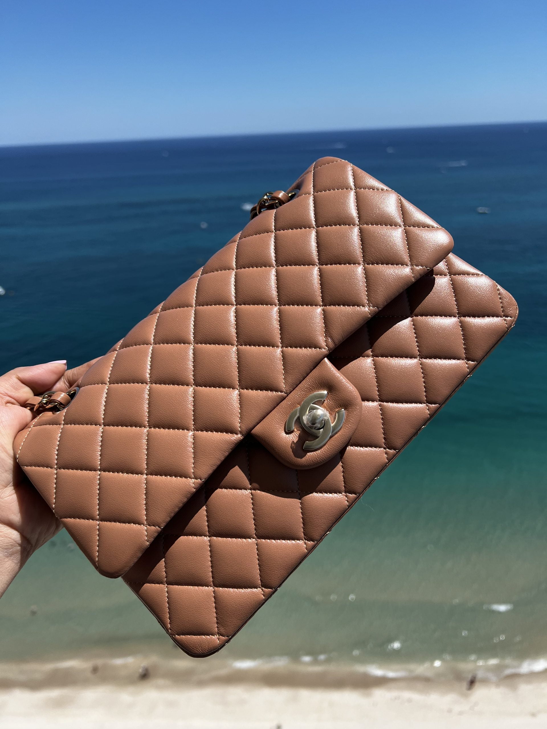 chanel caramel flap