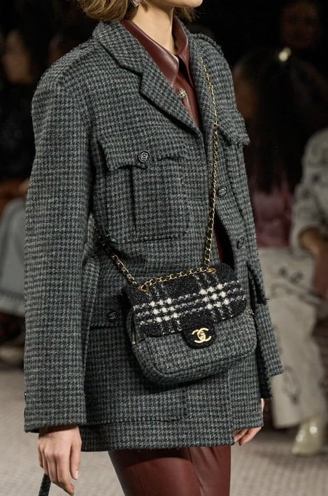 Chanel Early 2000's Tweed Flap Bag