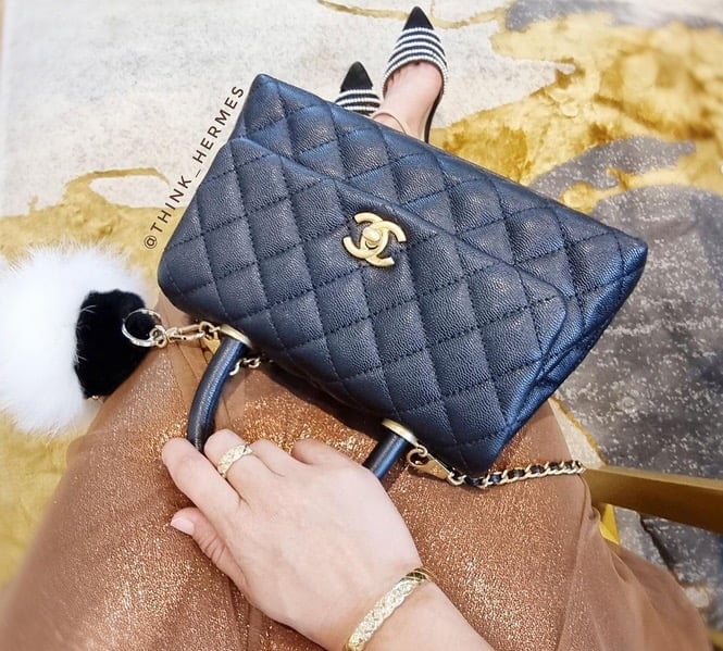 Sold at Auction: Chanel Daily Carry Messenger Bag Quilted Iridescent  Calfskin and Caviar Medium