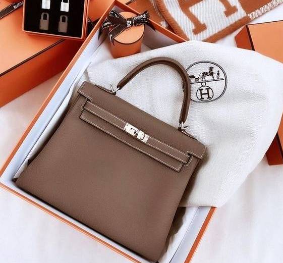 Shop HERMES Sac a Depeches 2023 SS Calfskin Plain Leather