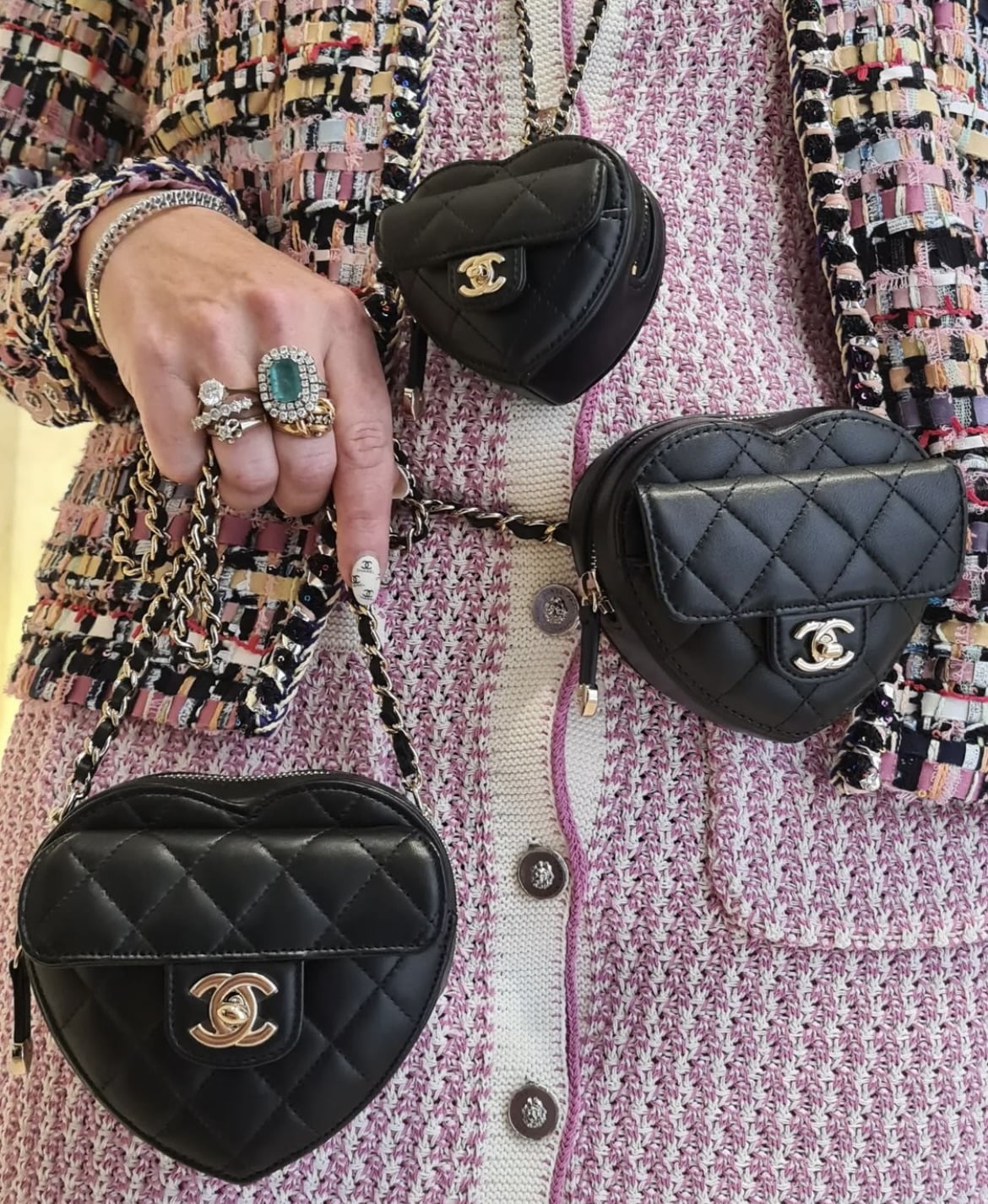 Chanel Heart Shaped Bag Details • Petite in Paris