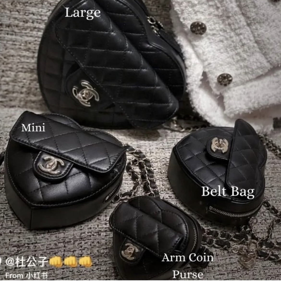 heart chanel bag