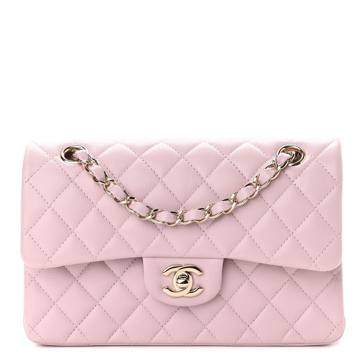 pink chanel flap