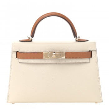 Hermes Special Order HSS Birkin 25 Sellier Craie and Sesame Gold Hardware  Epsom Leather